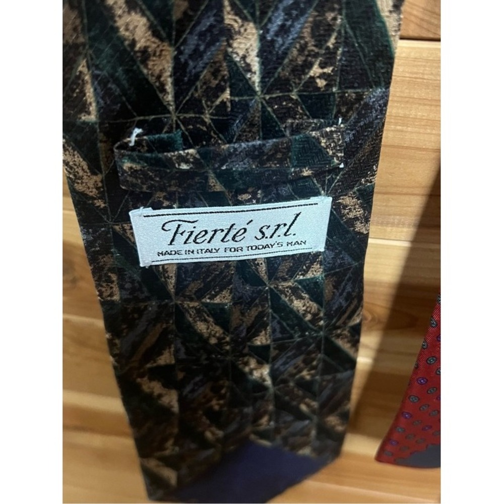 Mens Designer Silk Tie Bundle Conte di Milano Bruno Piattelli Giannelli Italian - Picture 6 of 6